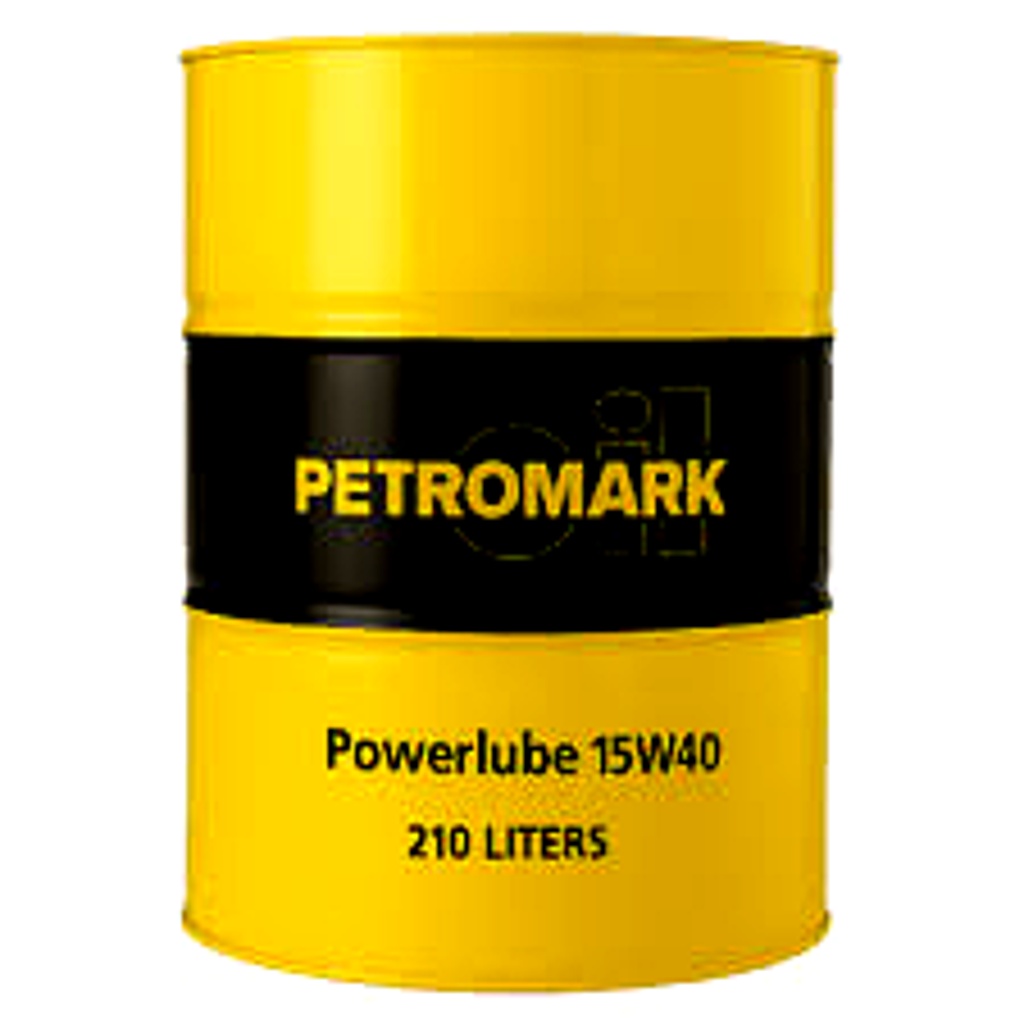 petromark powerlube 15w 40 – premium heavy duty diesel engine oil (210l drum)